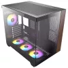 PC-kotelo Antec CX800 Midi Tower musta, puujäljitelmä
