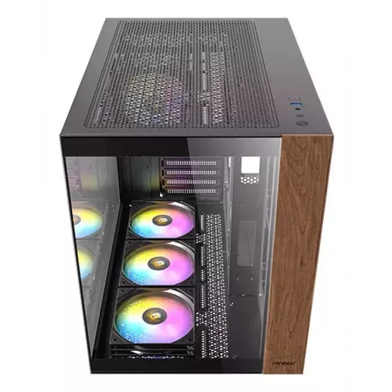 PC-kotelo Antec CX800 Midi Tower musta, puujäljitelmä