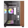 PC-kotelo Antec CX800 Midi Tower musta, puujäljitelmä