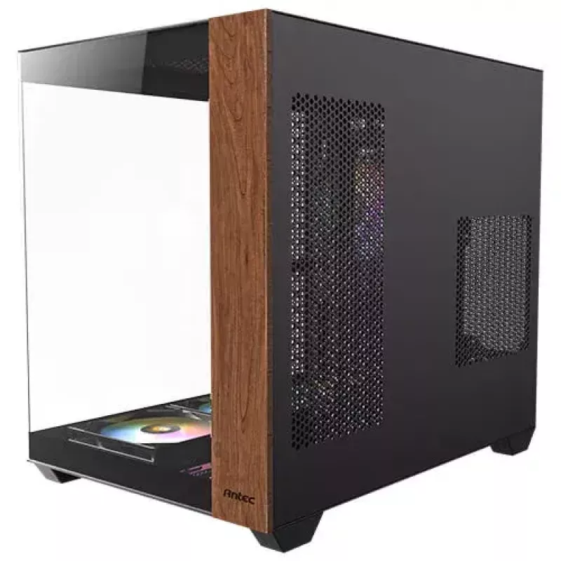 PC-kotelo Antec CX800 Midi Tower musta, puujäljitelmä