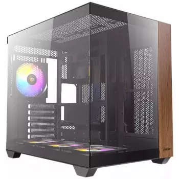 PC-kotelo Antec CX800 Midi Tower musta, puujäljitelmä