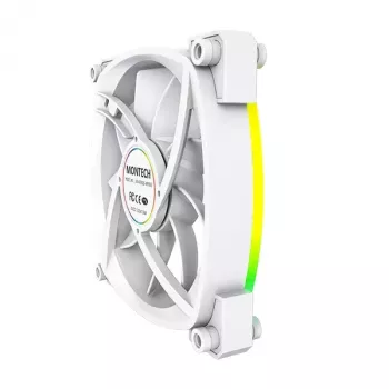 Tuulettimen moduuli Montech AX120 PWM 120mm 12V 3-nastainen 4-nastainen valkoinen