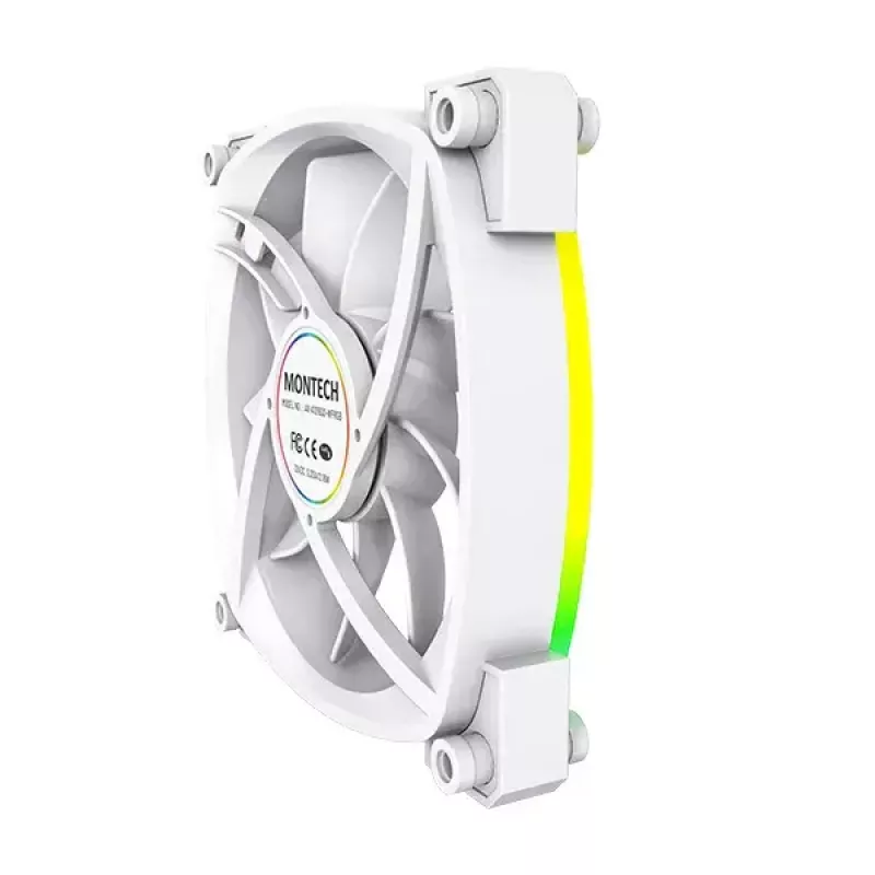 Tuulettimen moduuli Montech AX120 PWM 120mm 12V 3-nastainen 4-nastainen valkoinen