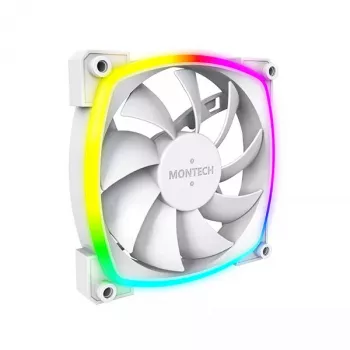 Tuulettimen moduuli Montech AX120 PWM 120mm 12V 3-nastainen 4-nastainen valkoinen