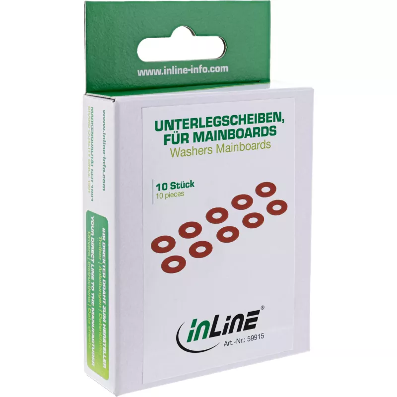 InLine aluslevyt PC- ja palvelinemoille 10 kpl InLine 59915 punainen
