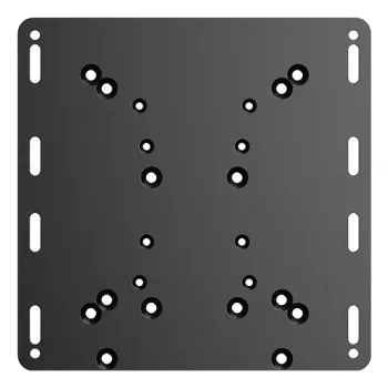 Moza Racing Flight Support Plate, lentotukikohdan asennusadapteri, musta, teräs, MOZA Flight Base, MOZA-kaasuvipu, 220 mm, 220 mm