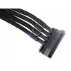 SilverStone SST-PP07-BTSB 4-pinninen Molex – 4x SATA jatkokaapeli, 300 mm, musta