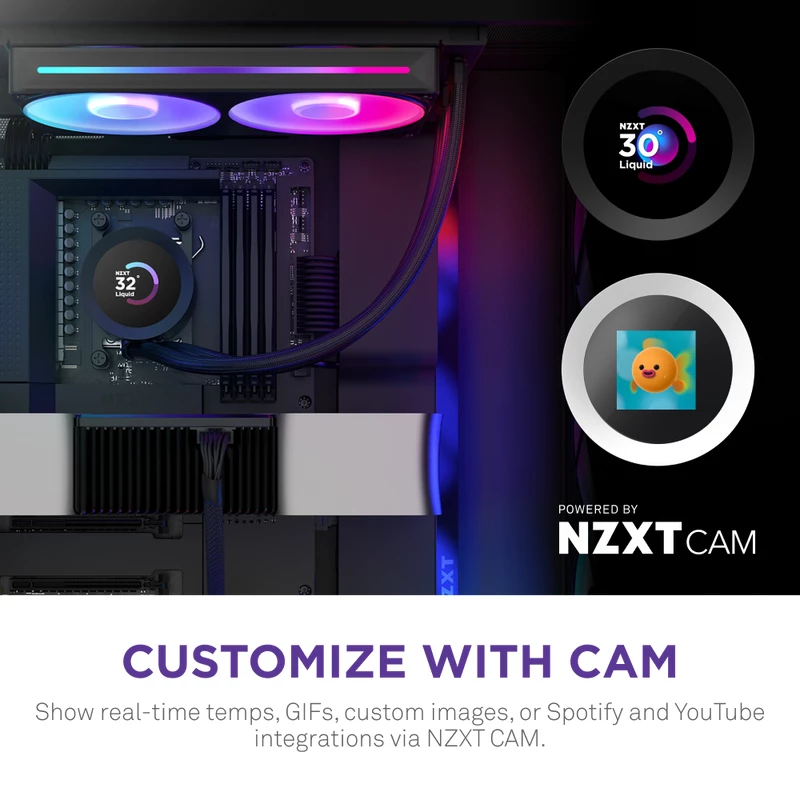NZXT CPU-jäähdytin Kraken Plus 240 RGB musta