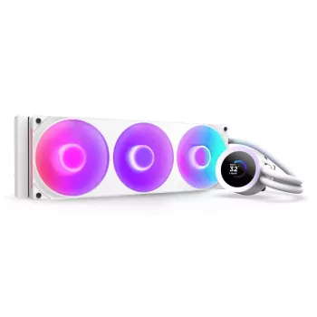 Yhdistelmänestejäähdytin NZXT Kraken Plus 360 RGB valkoinen 500–2400 kierr./min