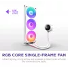 Yhdistelmänestejäähdytin NZXT Kraken Plus 360 RGB valkoinen 500–2400 kierr./min