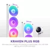 Yhdistelmänestejäähdytin NZXT Kraken Plus 360 RGB valkoinen 500–2400 kierr./min