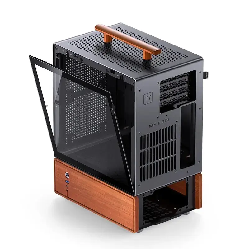 PC-kotelo Jonsbo T7 Midi-Tower mATX Tempered Glass musta