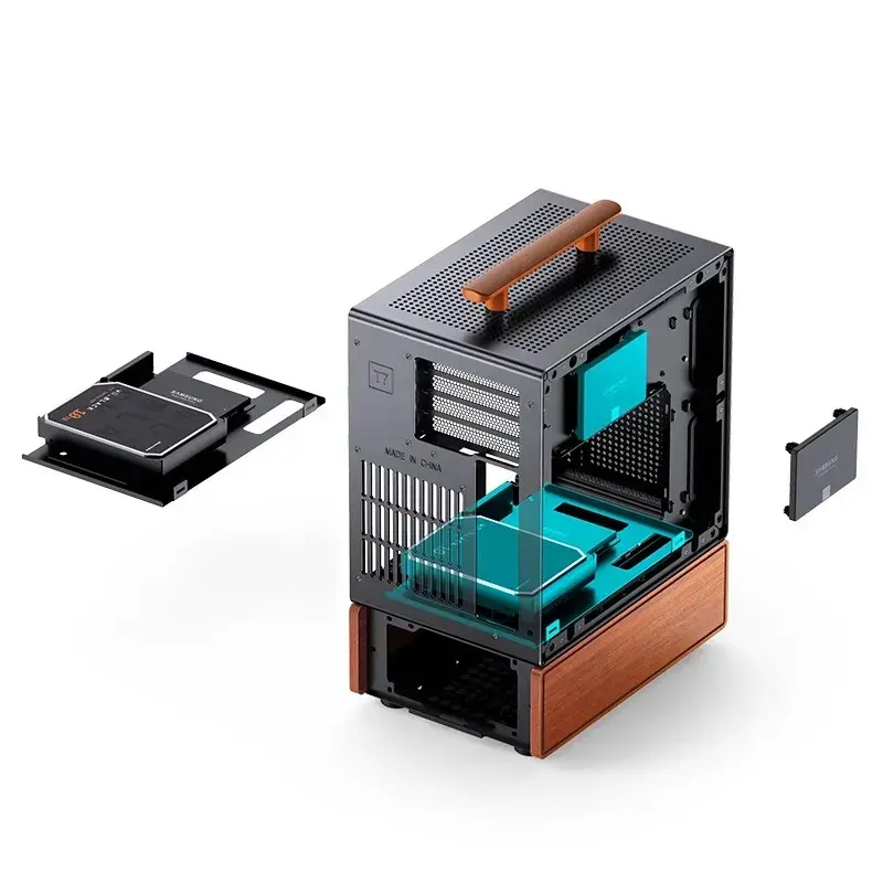 PC-kotelo Jonsbo T7 Midi-Tower mATX Tempered Glass musta