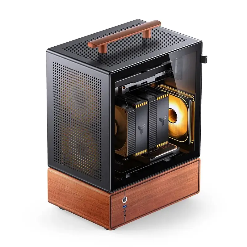PC-kotelo Jonsbo T7 Midi-Tower mATX Tempered Glass musta