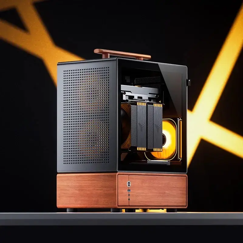 PC-kotelo Jonsbo T7 Midi-Tower mATX Tempered Glass musta