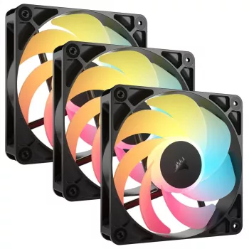 Jäähdytystuuletin CORSAIR RS120-R ARGB 120mm 3-pack, 120 mm, ARGB-valaistus, 3 tuuletinta