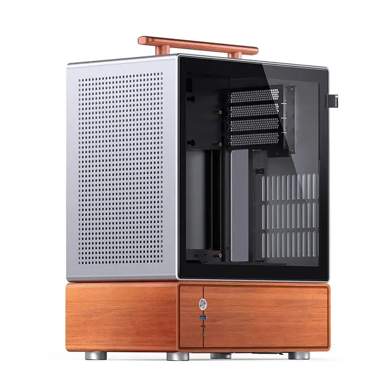 PC-kotelo Jonsbo T7 Midi Tower mATX Tempered Glass hopea