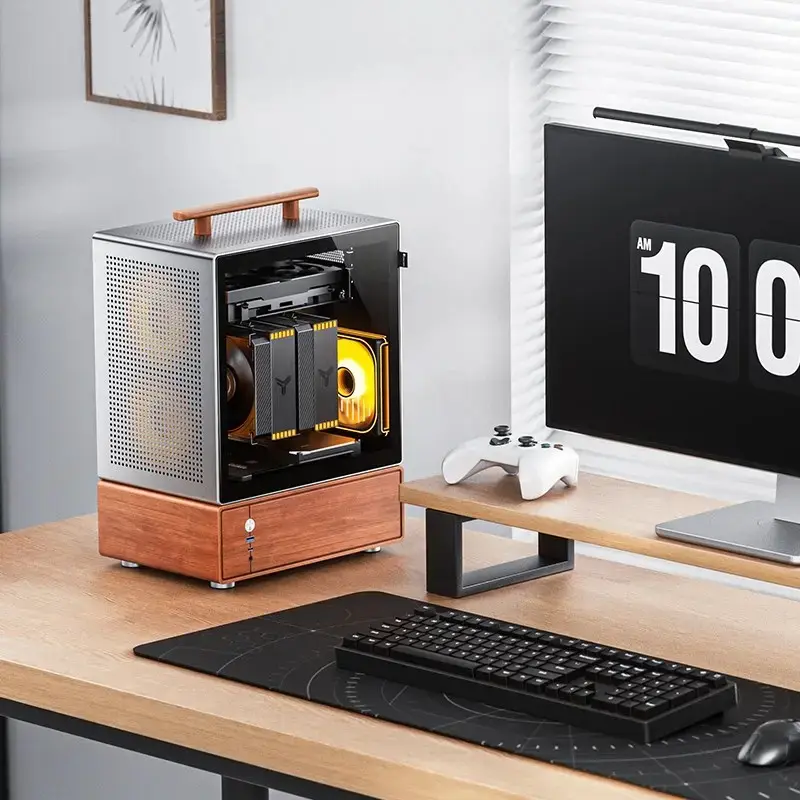 PC-kotelo Jonsbo T7 Midi Tower mATX Tempered Glass hopea