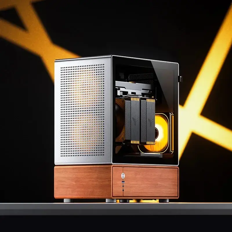 PC-kotelo Jonsbo T7 Midi Tower mATX Tempered Glass hopea
