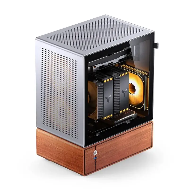 PC-kotelo Jonsbo T7 Midi Tower mATX Tempered Glass hopea