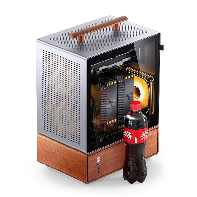 PC-kotelo Jonsbo T7 Midi Tower mATX Tempered Glass hopea