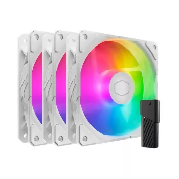 Cooler Master SickleFlow Edge 120 ARGB 3-in-1 kotelotuulettimet, 3x 120 mm, valkoiset, MFX-B2DW-253P2-R2