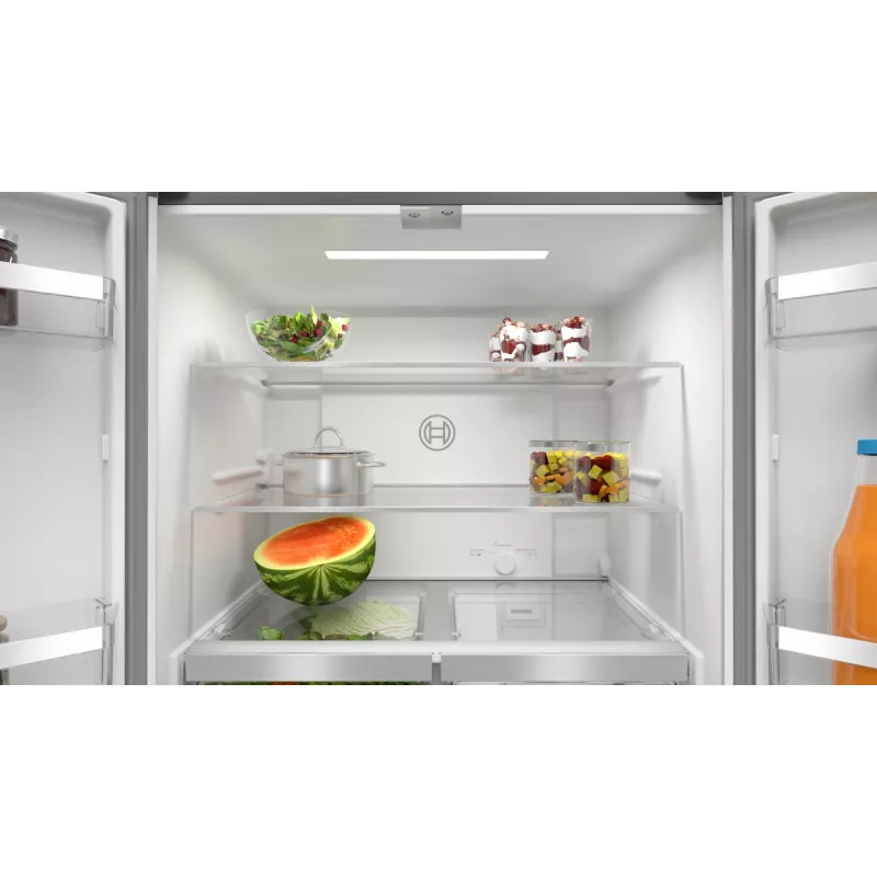 Bosch Serie 4 KMC85LBEA Side-by-Side-jääkaappi, vapaasti seisova, 547 l, musta