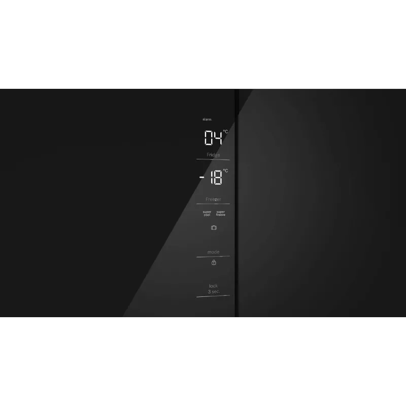 Bosch Serie 4 KMC85LBEA Side-by-Side-jääkaappi, vapaasti seisova, 547 l, musta