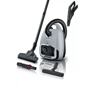 Pölynimuri Bosch Serie 6 BGB6X330 — 600 W, HEPA 13, 4 l pölypussi, koville lattioille ja matoille, 6 kg, harmaa/musta