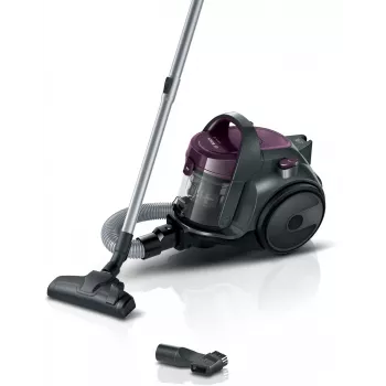 Pölynimuri Bosch BGC05AAA1 — 700 W, 1,5 l pussiton, HEPA 12, teleskooppiputki ruostumatonta terästä, 9 m toimintasäde, harmaa
