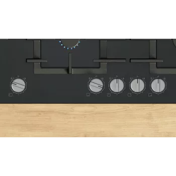 Bosch Serie 6 PPM9A6I40 liesi musta kalusteisiin upotettava 90 cm kaasu 5 vyöhykettä