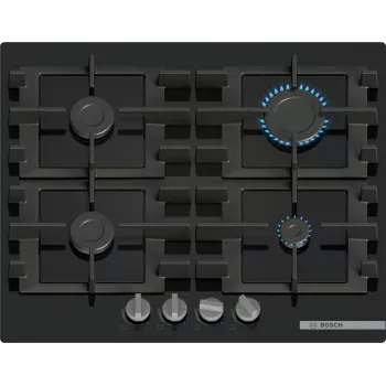 Bosch Serie 4 PNP6B6K40 keittolevy musta kalusteisiin upotettava 60 cm kaasu 4 vyöhykettä