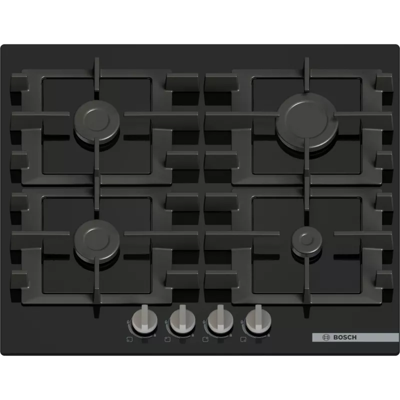 Bosch Serie 4 PNP6B6K40 keittolevy musta kalusteisiin upotettava 60 cm kaasu 4 vyöhykettä