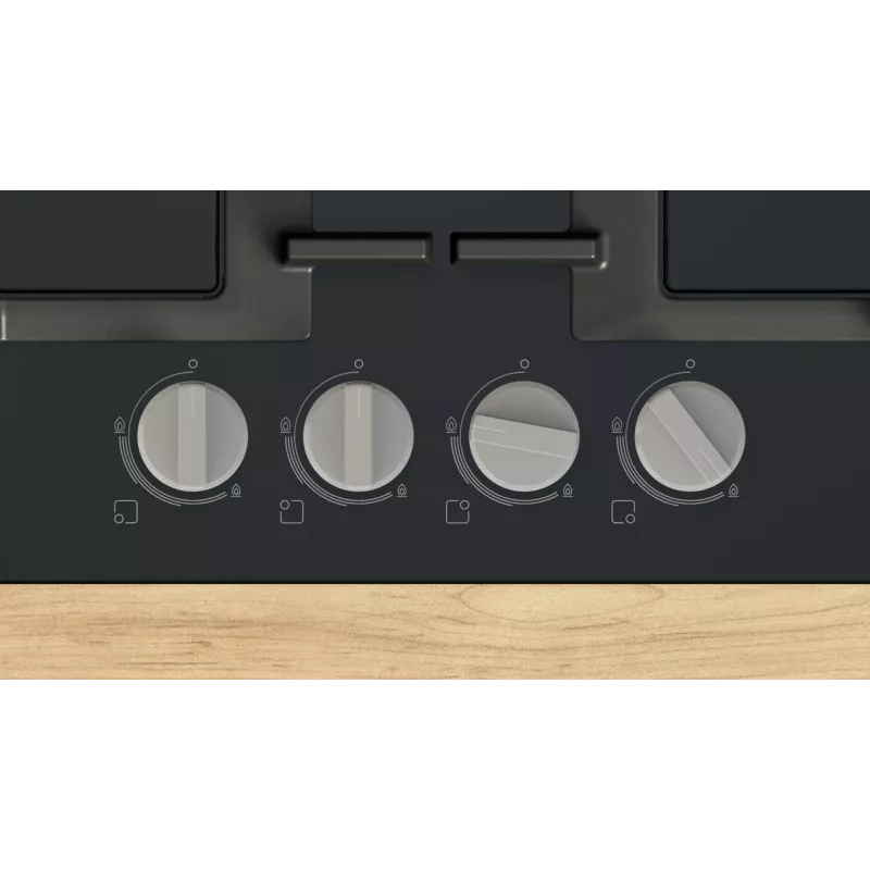Bosch Serie 4 PNP6B6K40 keittolevy musta kalusteisiin upotettava 60 cm kaasu 4 vyöhykettä
