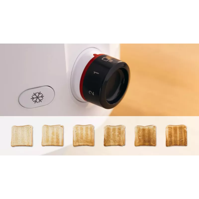 Bosch TAT2M121 leivänpaahdin 6 2 viipaletta 950 W valkoinen