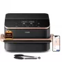 Cosori Dual Blaze Twinfry Chef Edition kaksinkertainen 10 L vapaasti seisova 2800 W kiertoilmakypsennin tummanharmaa, rosekulta