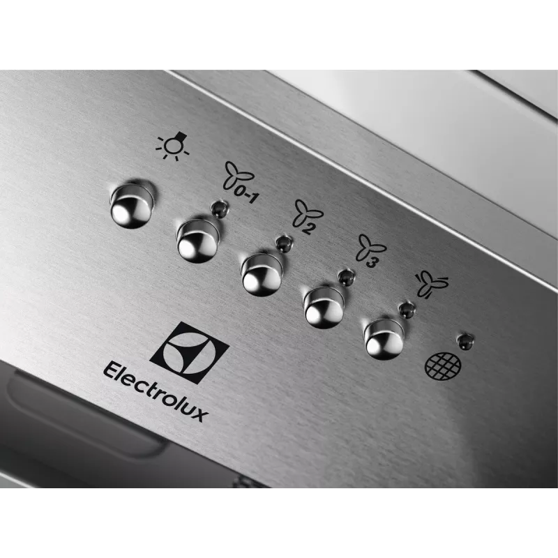 Electrolux LFG516X liesituuletin kalusteisiin, 54 cm, 600 m³/h (tehotila), 3 nopeutta, LED, kaukosäädin, ruostumaton teräs
