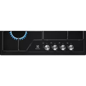 Electrolux EGS6424K, musta, kalusteisiin asennettava, 60 cm, kaasu, 4 keittoaluetta