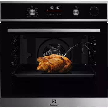 Electrolux EOC6H76X kalusteisiin asennettava sähköuuni — 72 L, kiertoilma, grilli, höyry, digitaalinen ajastin