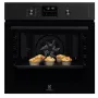 Kalusteisiin asennettava sähköuuni Electrolux EOD4P57H — 72 l, pyrolyyttinen itsepuhdistus, höyry ja kiertoilma, grilli 2300W, musta