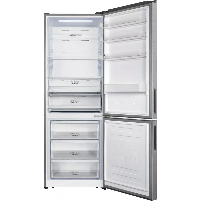 Gorenje NRK720EAXL4 jää-pakastinyhdistelmä, vapaasti seisova, 495 l, harmaa