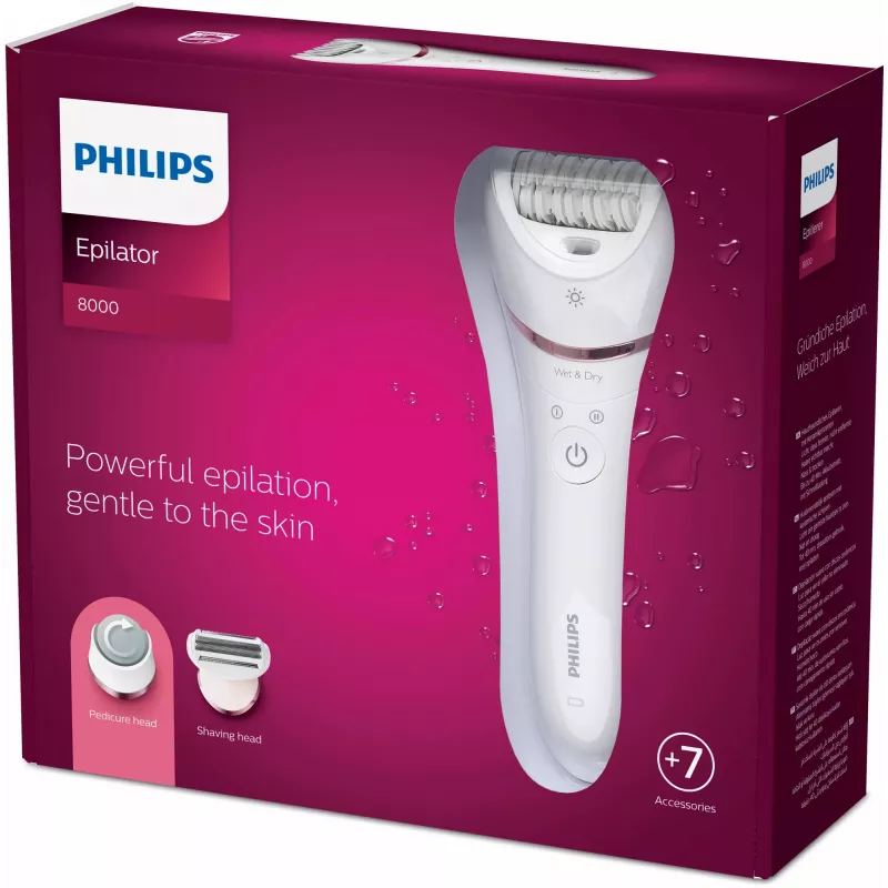 Philips 8000 Series -epilaattori Series 8000 BRE730/10 märkä- ja kuivaepilaattori
