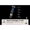 Samsung VS15A6031R4 varsi-imuri akku kuiva pussiton 0,8 L musta