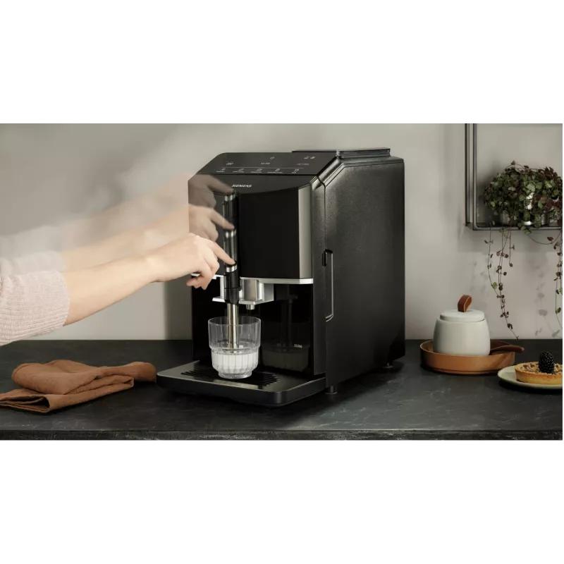 Siemens EQ.300 TF301E19 täysautomaattinen espressokone, pianomusta