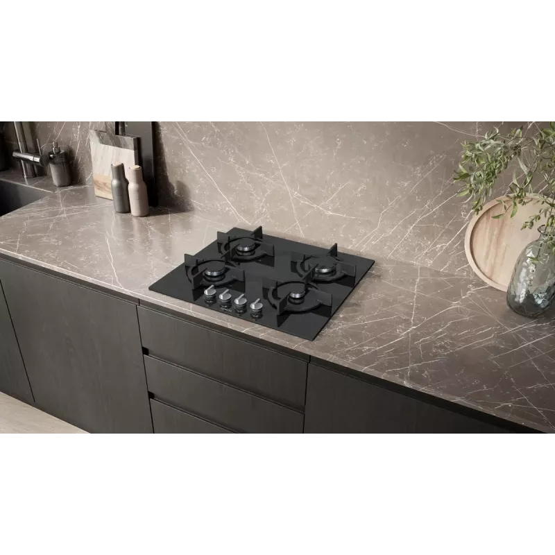 Siemens iQ500 EP6A6PI10 keittotaso musta kalusteisiin 59 cm kaasu 4 vyöhykettä