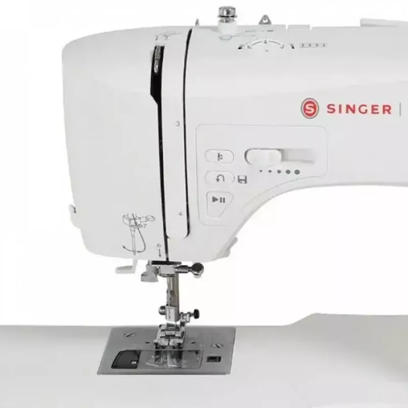 SINGER-ompelukone 7640 – sähköinen kotitalousmalli, valkoinen, useita ommelohjelmia
