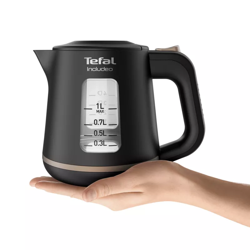 Tefal Includeo KI5338 vedenkeitin 1 L 2400 W musta