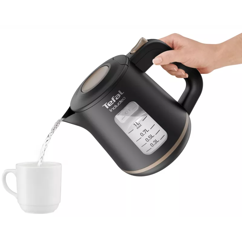Tefal Includeo KI5338 vedenkeitin 1 L 2400 W musta