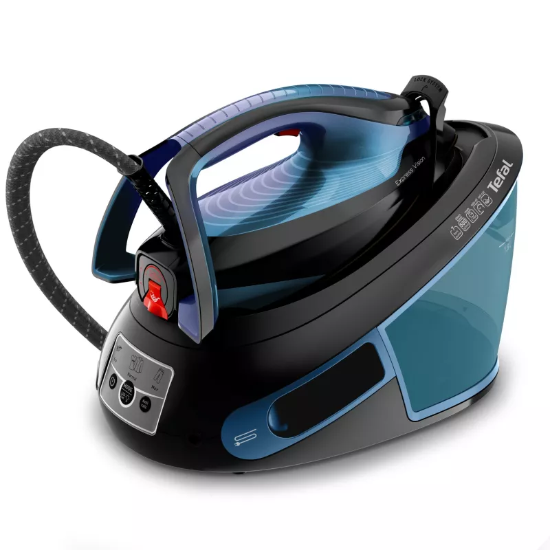 Tefal Express Vision SV8151 2800 W 1,8 l Durilium AirGlide Autoclean -silityspohja sininen, musta