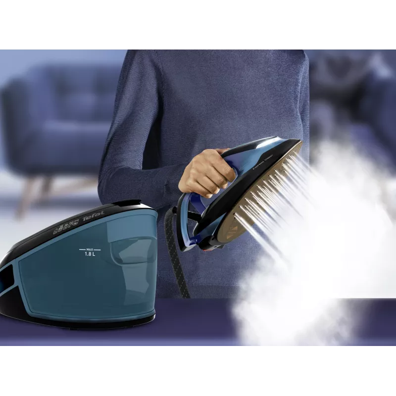 Tefal Express Vision SV8151 2800 W 1,8 l Durilium AirGlide Autoclean -silityspohja sininen, musta